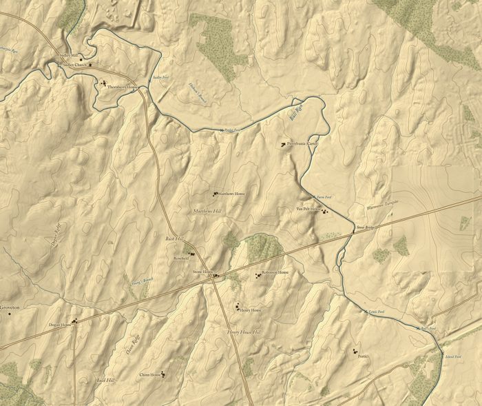 Bull Run battle map