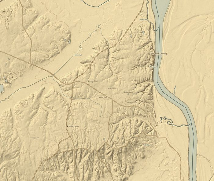 Shiloh battle map