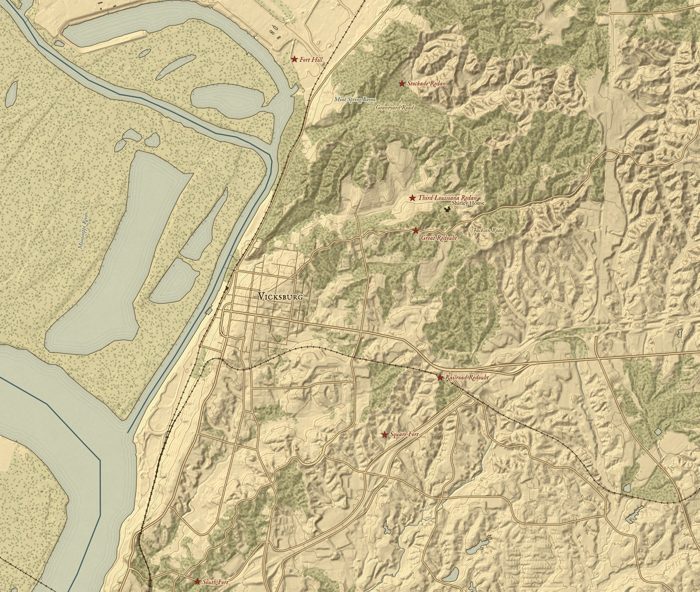 Vicksburg battle map
